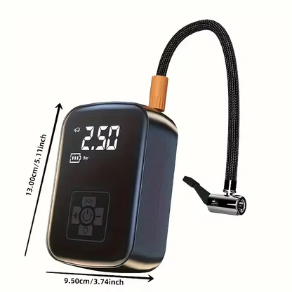 LEIBOO Portable Electric Tire Inflator Pump - 150PSI Wired/Wireless for Motorcycles, Bicycles, and Automotive Tires