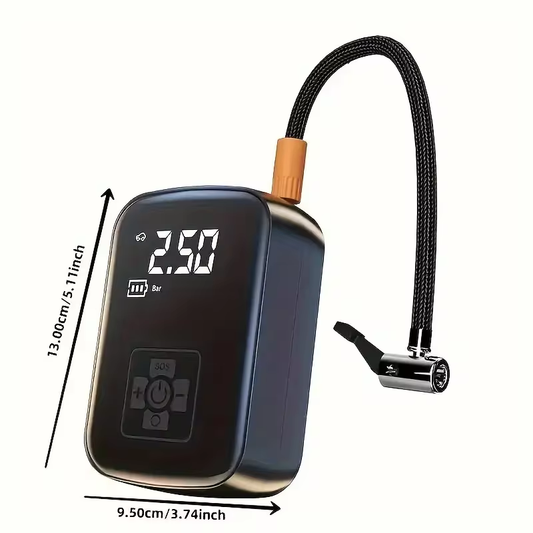 LEIBOO Portable Electric Tire Inflator Pump - 150PSI Wired/Wireless for Motorcycles, Bicycles, and Automotive Tires