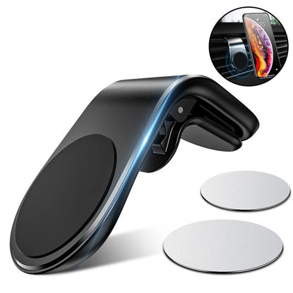 Magnetic Car Phone Holder Air Vent Clip Mount 360 Rotation Mobile Bracket GPS Cell Phone Stand in Car for Iphone Samsung Huawei